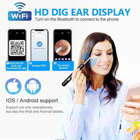 Smart Visual Ear Wax Cleaning Kit with HD Camera