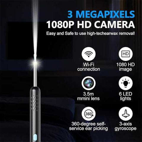 Smart Visual Ear Wax Cleaning Kit with HD Camera