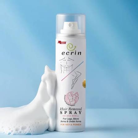 ECRIN Hair Removal Foaming Spray – Advance Formula with Refreshing Fragrance | 200ml | For Men & Women | 1+1 Special Offer